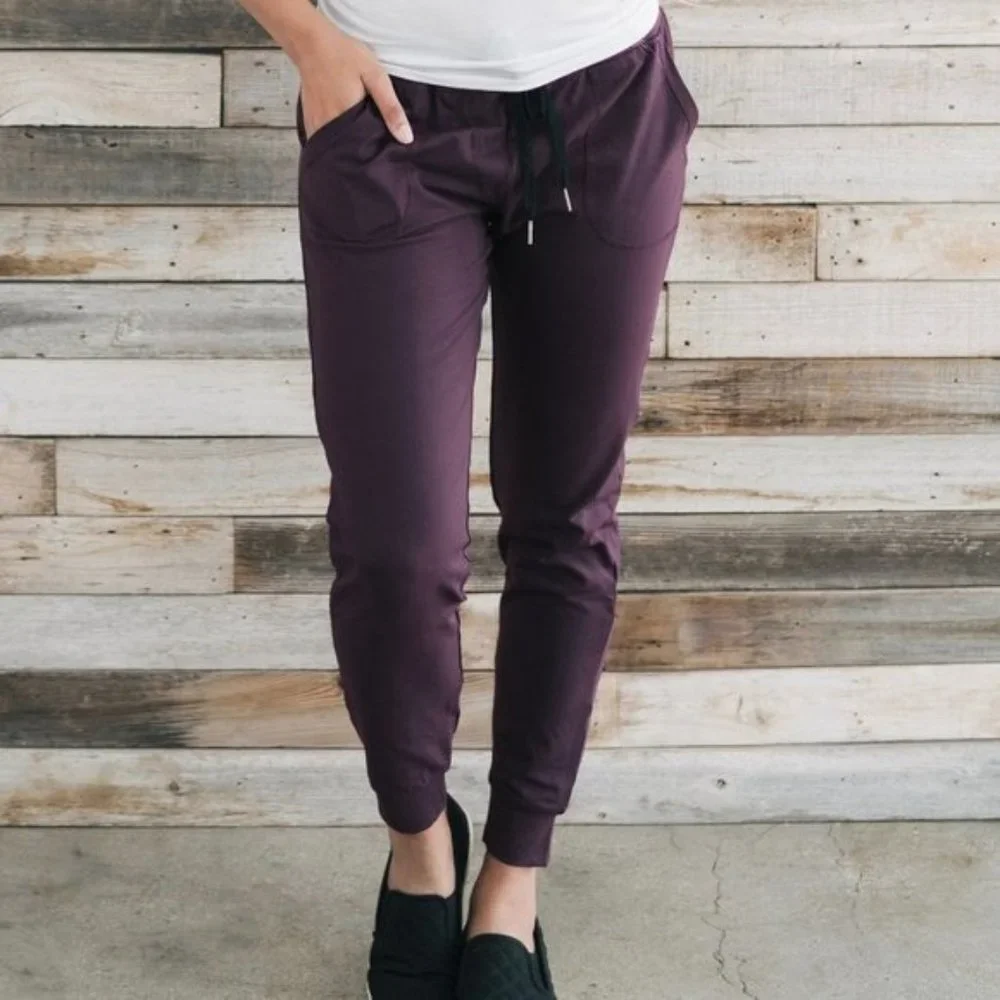 Zyia Active Unwind Joggers Plum XS - Picture 1 of 16
